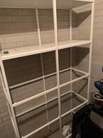 Witte open kast met planken, Huis en Inrichting, Kasten | Boekenkasten, Ophalen, Met plank(en), Gebruikt, 100 tot 150 cm