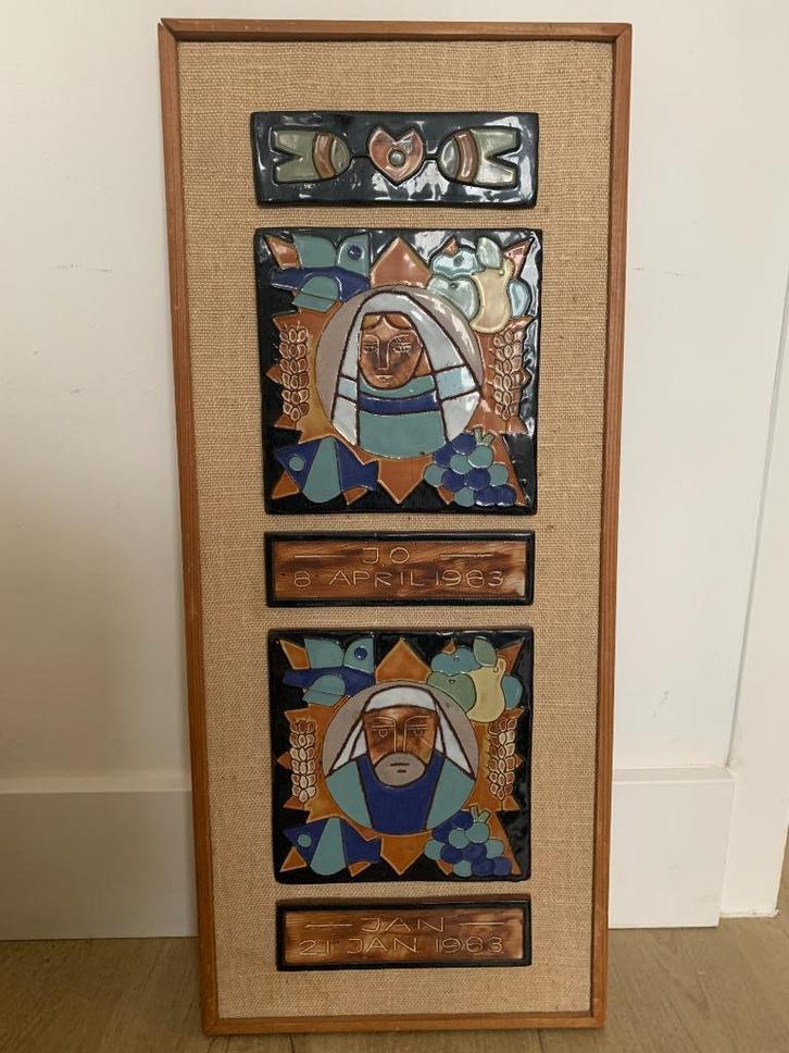 Grote wanddecoratie keramiek Henk Potters pottenbakkerij, Antiek en Kunst, Antiek | Keramiek en Aardewerk, Ophalen