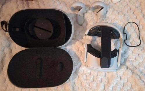 Oculus Quest 2 128GB Headset + Extras, Spelcomputers en Games, Virtual Reality, Zo goed als nieuw, Overige platformen, Ophalen of Verzenden