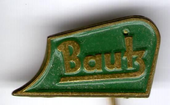 BAUTZ groen op koper tractoren speldje ( E_085a ), Verzenden, Zo goed als nieuw, Transport, Speldje of Pin