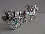 Miniatuur zilver DZ2 kar paard Sicilie zilveren miniaturen, Antiek en Kunst, Ophalen of Verzenden, Zilver