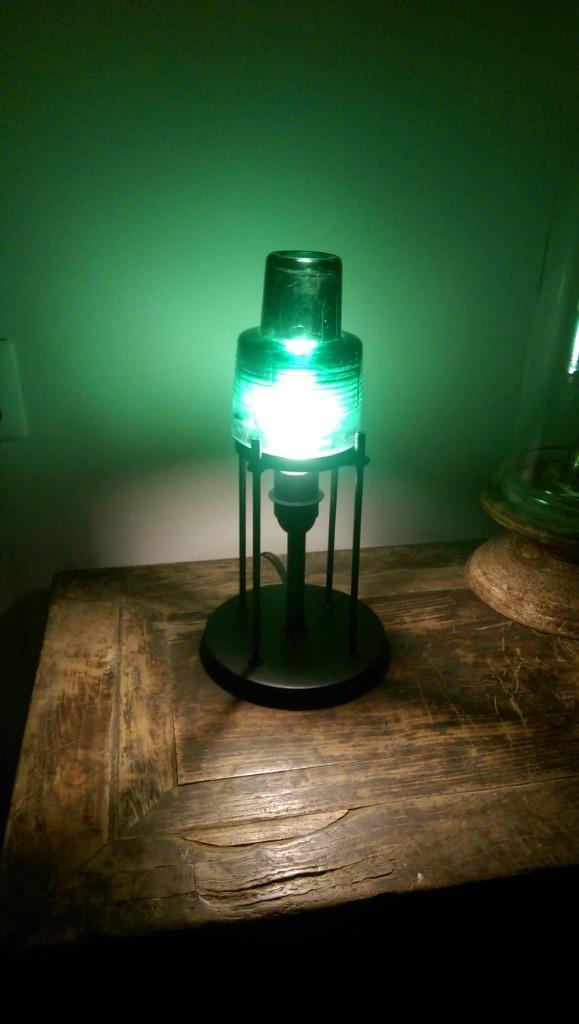 Tafellamp - industriële lamp - retro lamp., Huis en Inrichting, Lampen | Tafellampen, Nieuw, Minder dan 50 cm, Glas, Metaal, Ophalen