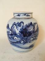 Chinees Blauwe gemberpot, 18e eeuw, Ophalen of Verzenden