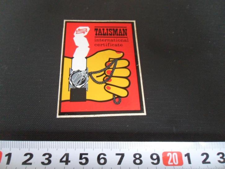 sticker talisman SOS international certificate alarm armband, Verzamelen, Stickers, Zo goed als nieuw, Bedrijf of Vereniging, Ophalen