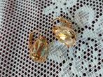 OTAZU Swarovski oorbellen / Golden Drop Hangers Luxe Nieuwe, Met kristal, Hangers, Nieuw, Ophalen of Verzenden