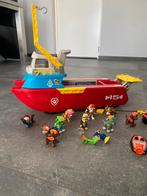 Paw patrol boot met de paw patrol poppetjes, 10 tot 50 stukjes, Zo goed als nieuw, Ophalen