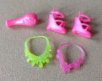 BARBIE ROZE SLEEHAKKEN*VAAS*2KETTING, Verzenden, Zo goed als nieuw, Barbie