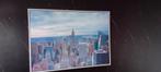 Groot Schilderij van New York Skyline, Antiek en Kunst, Kunst | Schilderijen | Klassiek, Ophalen of Verzenden