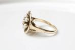 Vintage Gouden Ring Met Parels, Ophalen of Verzenden, Dame, Goud, Kleiner dan 17