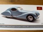 1:18 Talbot Lago Coupe T150 C-SS blauw 1937-1939 CMC M-145, Hobby en Vrije tijd, Modelauto's | 1:18, Overige merken, Auto, Nieuw