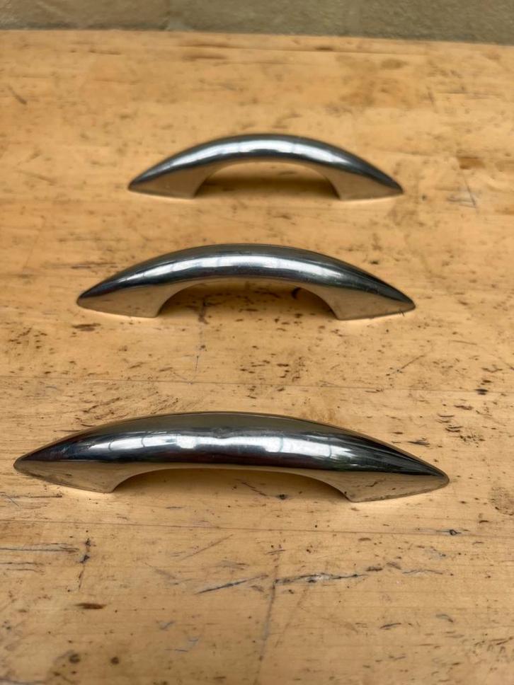 Vintage handvaten jaren '50 - 11 stuks, Doe-het-zelf en Verbouw, Hang- en Sluitwerk, Zo goed als nieuw, Overige typen, Koper of Messing