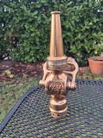 Vintage koperen Chief Elkhart Brandweer spuitmondstuk, Ophalen of Verzenden