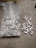 150 stuks buisklem kunststof 18,5 - 19,5mm wit, Pvc, Overige typen, Ophalen of Verzenden, Zo goed als nieuw