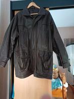 HeREN LEREN JAS MAAT 56  DONKER BRUIN, Ophalen, Zo goed als nieuw, Maat 56/58 (XL), Bruin