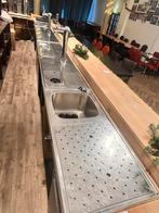 Bar met tapbladen, tap,, Huis en Inrichting, Barren, Ophalen of Verzenden, Zo goed als nieuw, Inclusief barstoelen