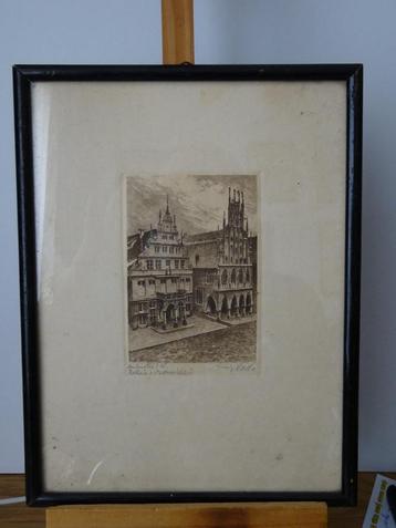 Rathaus in Munster - Onbekende kunstenaar beschikbaar voor biedingen