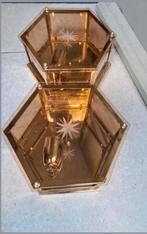 Vintage Gouden Wandlampen Set, Antiek en Kunst, Antiek | Lampen, Ophalen of Verzenden