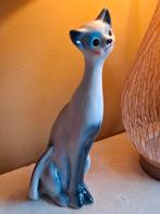 Groot Porseleinen Kat Beeld vintage, Verzamelen, Ophalen of Verzenden, Zo goed als nieuw, Dier