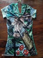 Desigual T-shirt met Giraffe Print, Maat 38/40 (M), Overige kleuren, Ophalen of Verzenden, Zo goed als nieuw