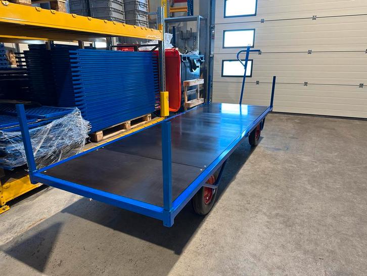 Industriële Handtrekwagen 3000 x 1000 mm - 800 kg capaciteit, Zakelijke goederen, Machines en Bouw | Heftrucks en Intern transport