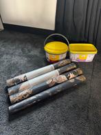 Behangrollen + Lijm - Nieuw!, Ophalen of Verzenden, 10 tot 25 m², Zwart