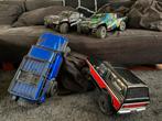 3 Radiobestuurbare autos 2 slashes en 1 off-road/trail autos, Gebruikt, Auto offroad, RTR (Ready to Run), Overige schalen