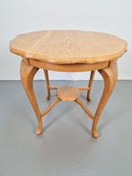 Vintage rond chippendale eiken hout bijzettafel ´30 Engeland, N, Rond, 55 tot 75 cm, Chippendale vintage