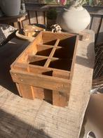 Houten Flessenkrat - Decoratief en Praktisch krat, Gebruikt, 50 tot 100 cm, Ophalen of Verzenden, Minder dan 50 cm