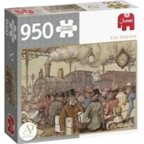 Legpuzzel HET STATIOM van Anton Pieck, Hobby en Vrije tijd, Denksport en Puzzels, Zo goed als nieuw, Legpuzzel, 500 t/m 1500 stukjes