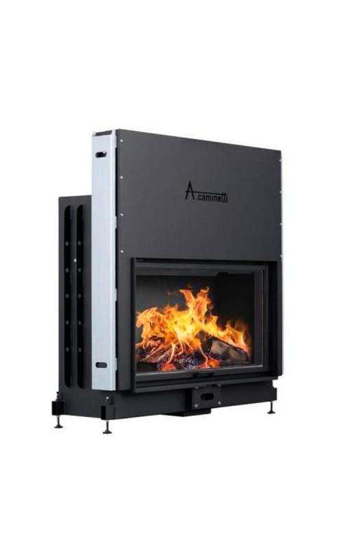 Inbouw haard met liftdeur merk  A.Caminetti een plaatje, Huis en Inrichting, Kachels, Zo goed als nieuw, Houtkachel, Hout, Ophalen