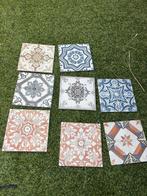 Set decoratieve Portugese stijl tegels, Doe-het-zelf en Verbouw, Tegels, Keramiek, Ophalen of Verzenden, Zo goed als nieuw, Minder dan 5 m²