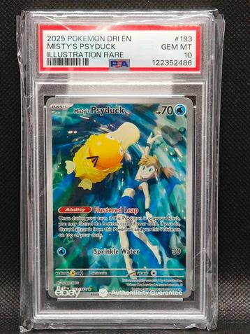 Misty's Psyduck 193 Destined Rivals PSA 10 GEM MINT  beschikbaar voor biedingen