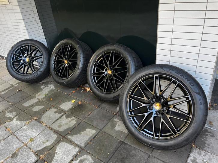 Originele Porsche Cayenne Spyder velgen 21 zomerbanden, Auto-onderdelen, Banden en Velgen, Zomerbanden, 21 inch, 285 mm, Ophalen