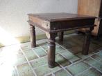 Oersolide eiken retrotafeltje met medieval stijl ijzerbeslag, Huis en Inrichting, Tafels | Sidetables, Medieval, Eiken, Solide