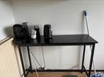 Hoge bartafel zwart, Ophalen, 25 tot 50 cm, Rechthoekig, 100 tot 150 cm