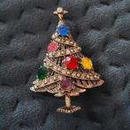 Prachtige grote kerstboom broche Holycraft, Overige materialen, Ophalen of Verzenden, Broche
