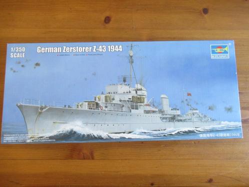 German Zerstörer Z-43 1944 (Trumpeter 1/350), Hobby en Vrije tijd, Modelbouw | Boten en Schepen, Nieuw, 1:200 of kleiner, Ophalen of Verzenden