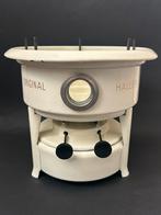 Creme 2-Pits Haller Petroleumstel, Antiek en Kunst, Antiek | Emaille, Ophalen of Verzenden