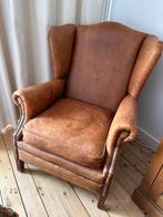 Nico van Oorschot vintage schapen leren oorfauteuil, Ophalen, Zo goed als nieuw, 75 tot 100 cm