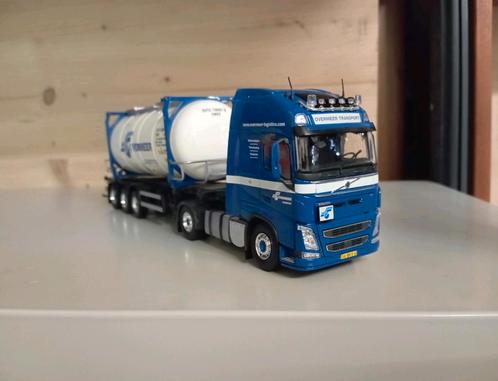 Volvo FH Overmeer container chassis Tekno, Hobby en Vrije tijd, Modelauto's | 1:50, Nieuw, Bus of Vrachtwagen, Tekno, Ophalen of Verzenden