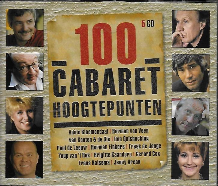 100 Cabaret Hoogtepunten – 5 CD in supernette staat, Cd's en Dvd's, Cd's | Humor en Cabaret, Zo goed als nieuw, Ophalen of Verzenden