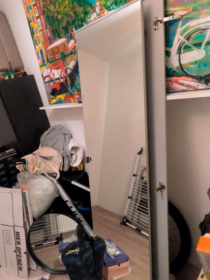 Ikea Pax Vikedal spiegeldeuren 50x195 cm, Huis en Inrichting, Kasten | Kledingkasten, Zo goed als nieuw, 150 tot 200 cm, 50 tot 100 cm