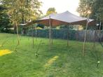 Stretchtent te huur 6x7 meter (schoon doek!), Ophalen, Opvouwbaar, Partytent, 6 meter of meer