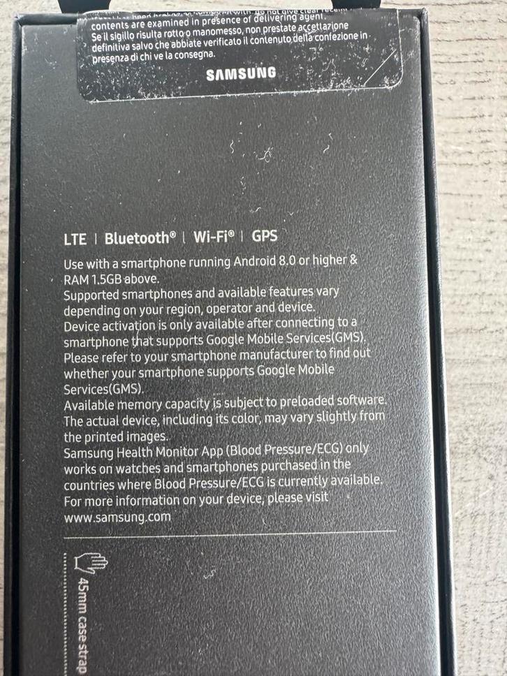 Samsung Galaxy Watch 5 Pro - Nieuw in Doos!, Sieraden, Tassen en Uiterlijk, Smartwatches, Nieuw, Android, Grijs, Afstand, Waterdicht