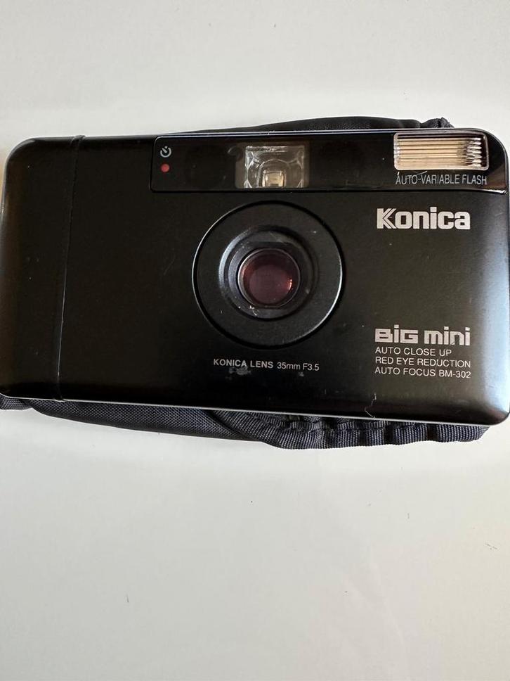 Konica Big Mini BM-302 Compact Camera, Audio, Tv en Foto, Fotocamera's Analoog, Gebruikt, Compact, Konica, Ophalen of Verzenden