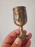 Zeldzaam vintage bronzen Egyptische borrelglas, Antiek en Kunst, Antiek | Koper en Brons, Ophalen of Verzenden