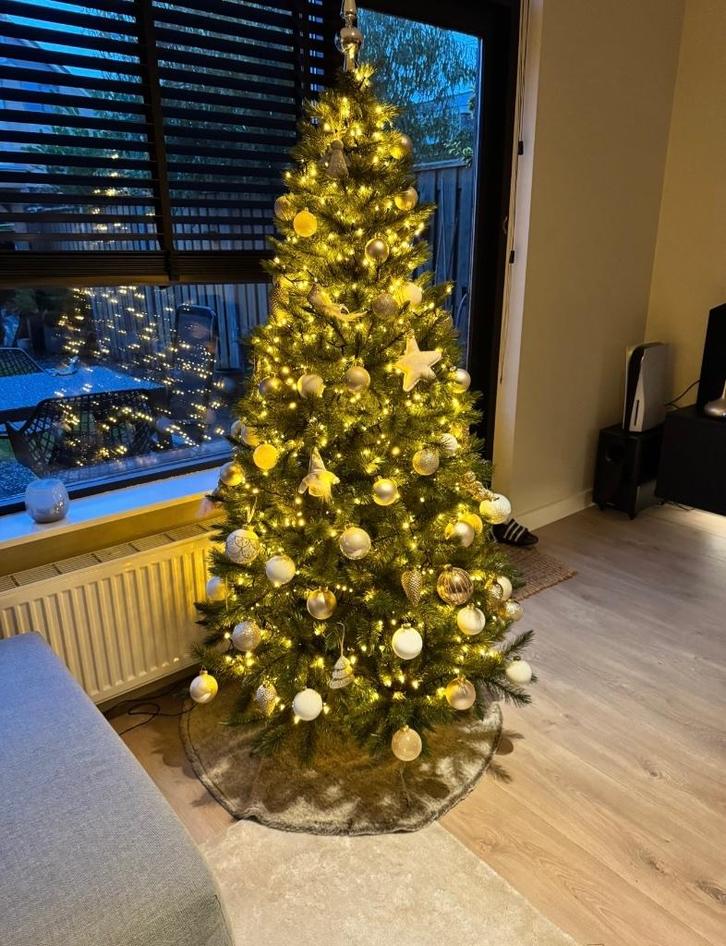 Triumph tree forest frosted slim kerstboom 185cm, Diversen, Kerst, Zo goed als nieuw, Ophalen