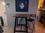 Bar Tafel ikea massief hout !, Ophalen, Zo goed als nieuw