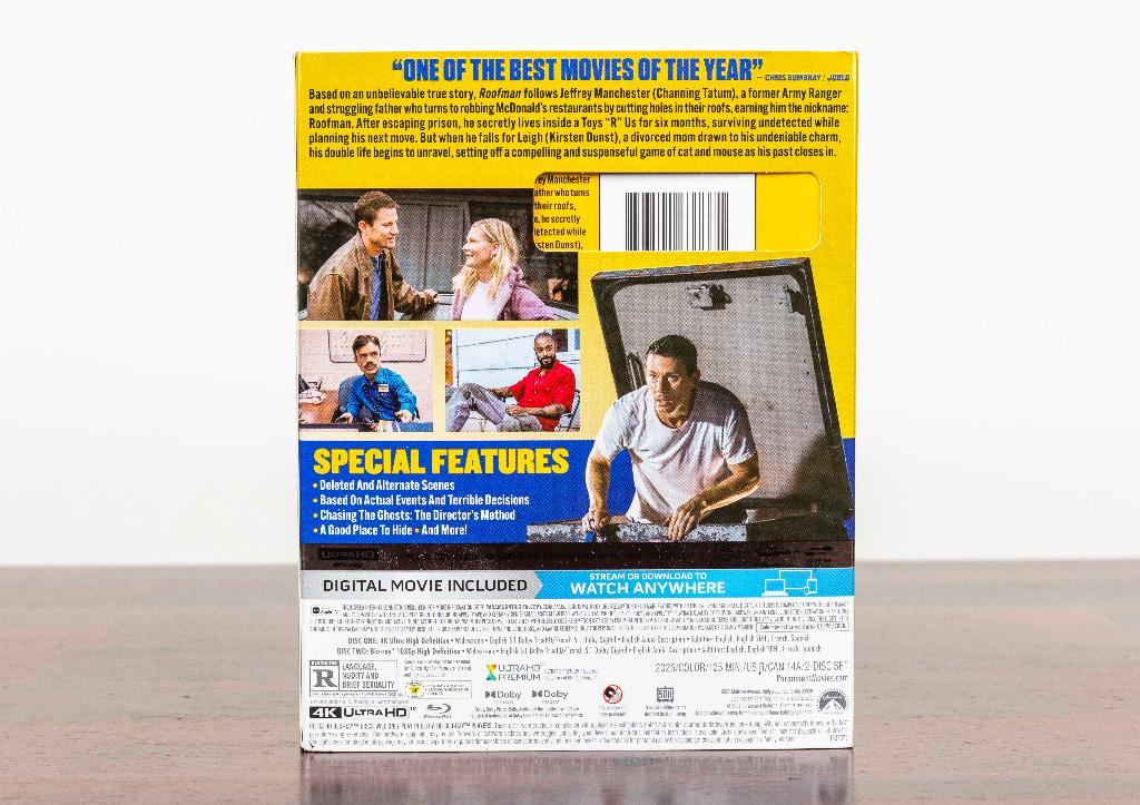 Roofman 4K UHD + Blu-Ray (US Import), -, -, Drama, Ophalen of Verzenden