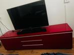 Tv meubel hoogglans rood, Ophalen, 150 tot 200 cm, Zo goed als nieuw, Minder dan 100 cm